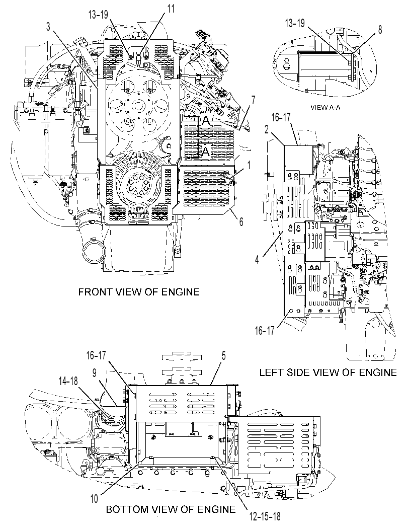 Защита ремня 3851950 CAT