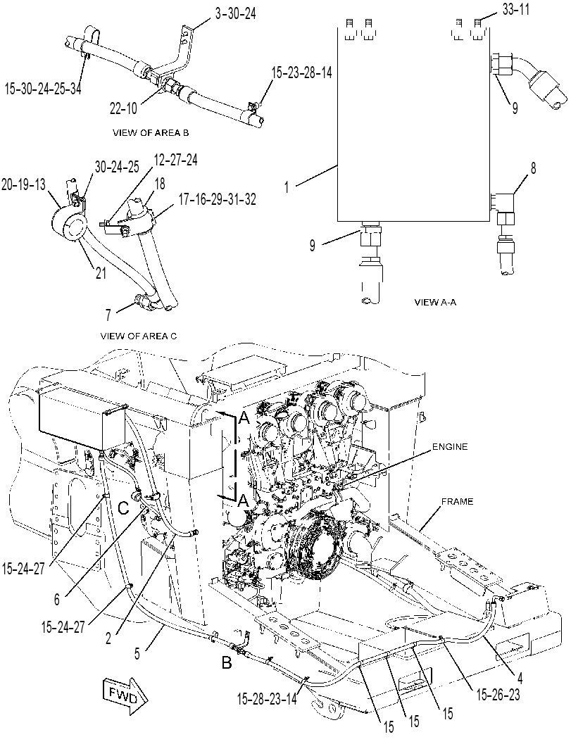 TANK & MTG GP-ENGINE OIL 2993391 CAT