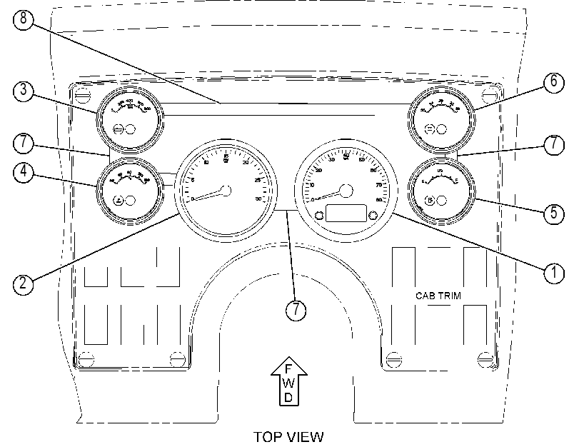 GAUGE GP-CLUSTER 4318404 CAT