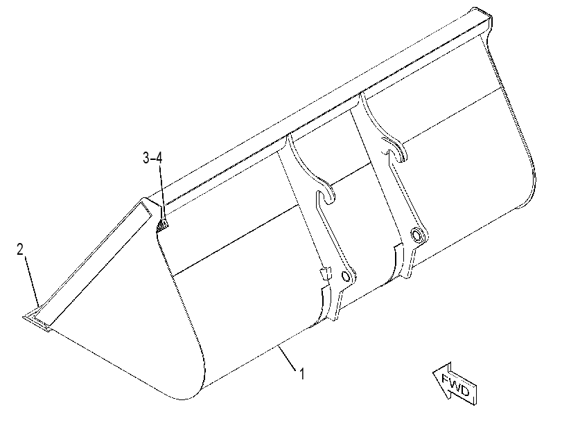 BUCKET GP-LIGHT MATERIAL 2204761 CAT