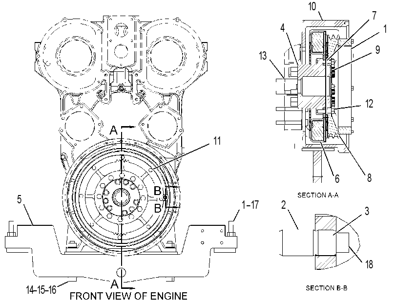 MOUNTING GP-HYD PUMP DRIVE 4404725 CAT