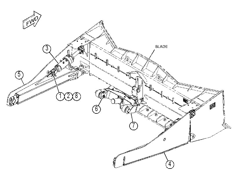 ARM GP-BULLDOZER 4184614 CAT