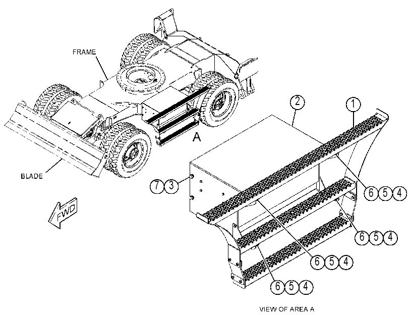 MOUNTING GP-STEP & TOOL BOX 4178206 CAT