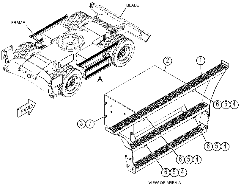 MOUNTING GP-STEP & TOOL BOX 4178207 CAT