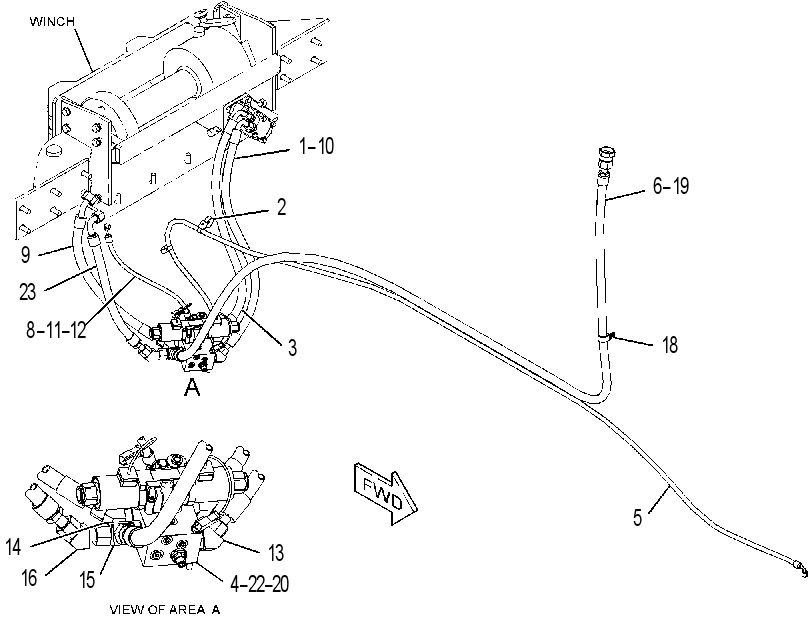 LINES GP-WINCH 3775489 CAT