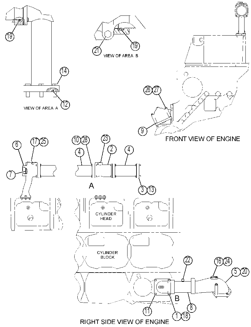 Трубопроводы водяные 4P9061 CAT