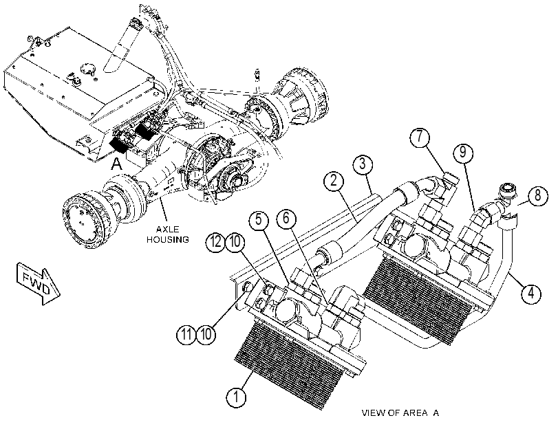 COOLER GP-AXLE OIL 3923668 CAT