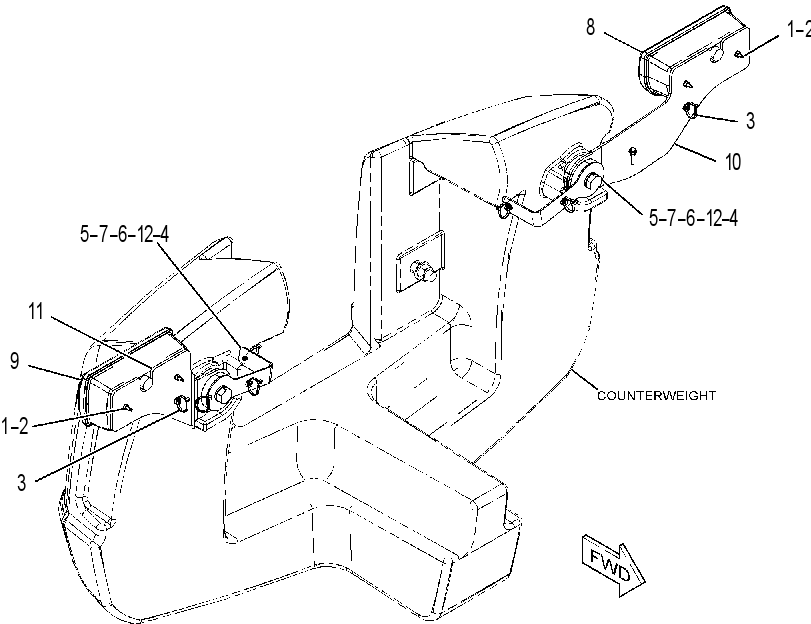LIGHTING GP-REAR 4425095 CAT
