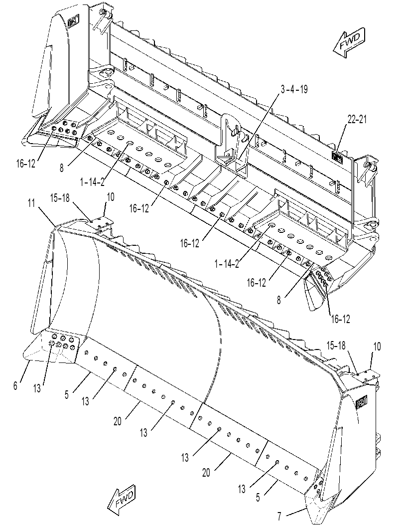 BLADE GP-SEMI-UNIVERSAL 3772210 CAT