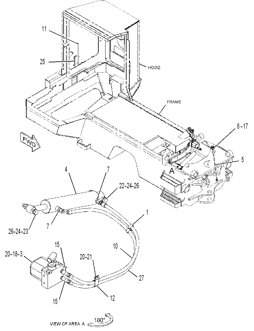 CYLINDER & MTG GP-HYDRAULIC 3826745 CAT