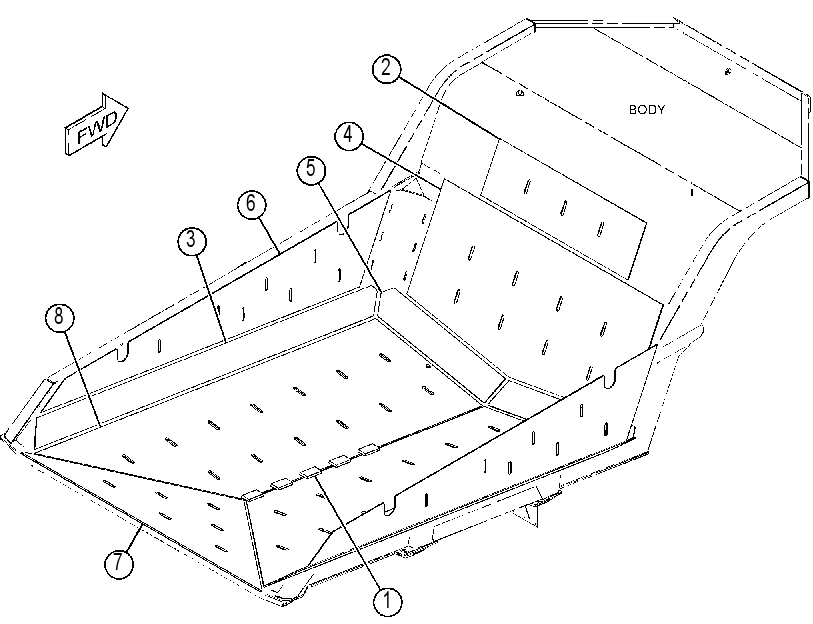 LINER GP-BODY 3628611 CAT