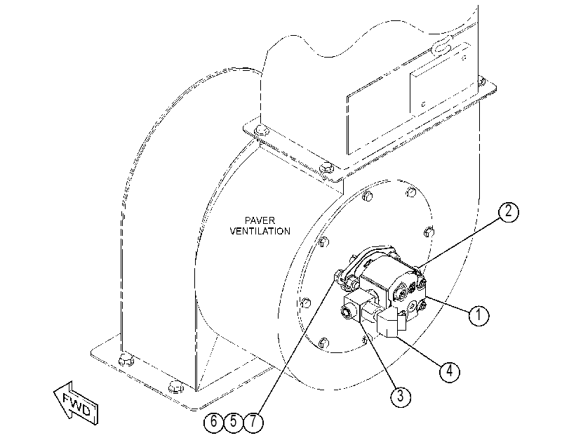 MOTOR & MTG GP-VENTILATION 3967161 CAT