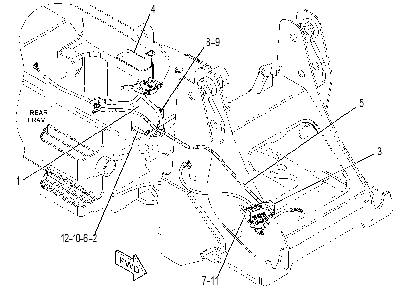 LINES GP-DIFF LOCK & PARK BK 3761459 CAT
