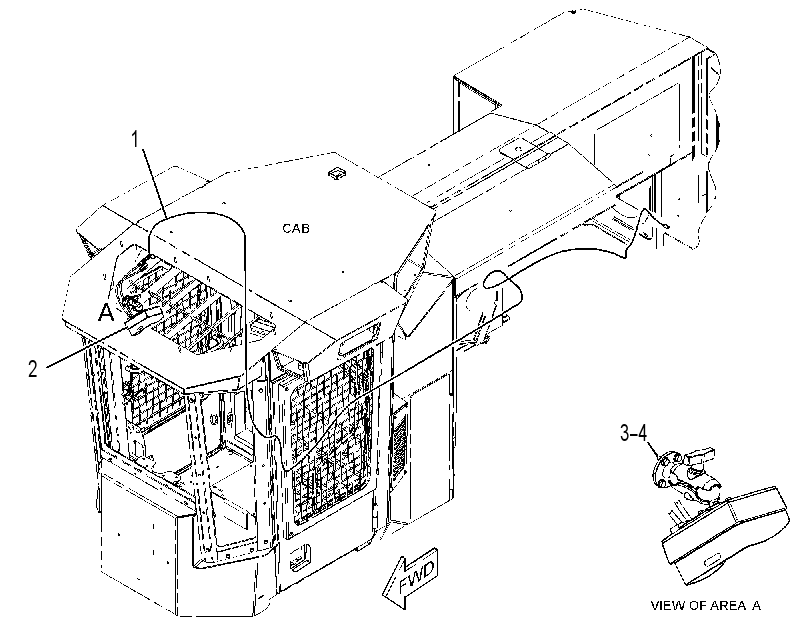 Проводка камеры 3818726 CAT