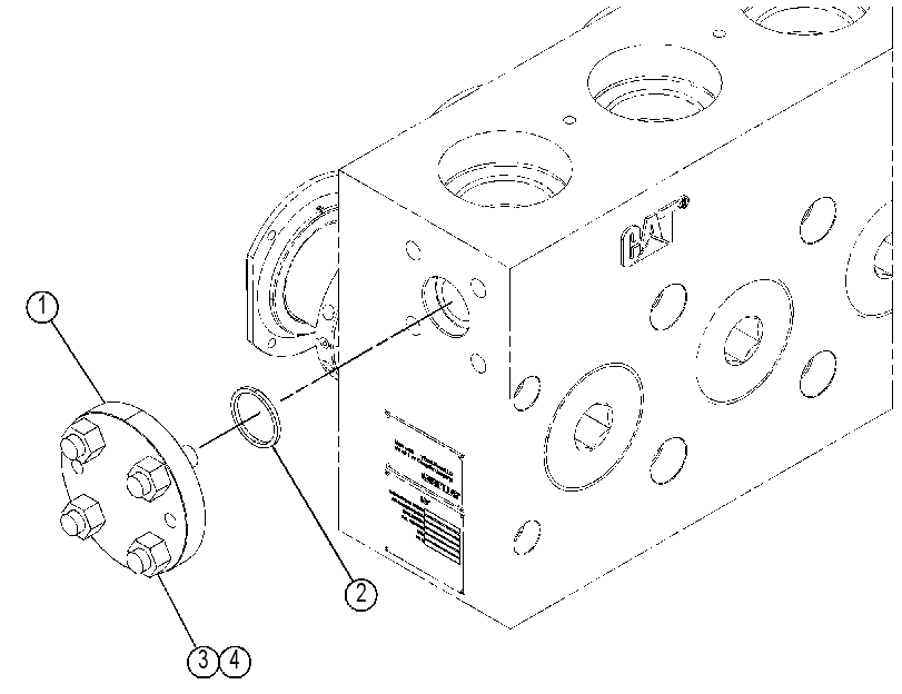 FLANGE & MOUNTING GP 4468230 CAT