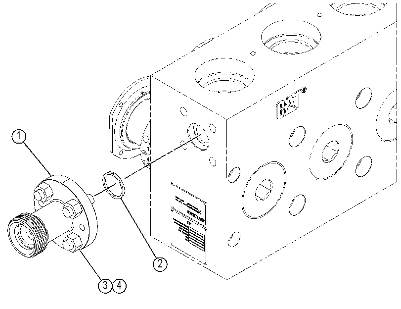 FLANGE & MOUNTING GP 4468229 CAT