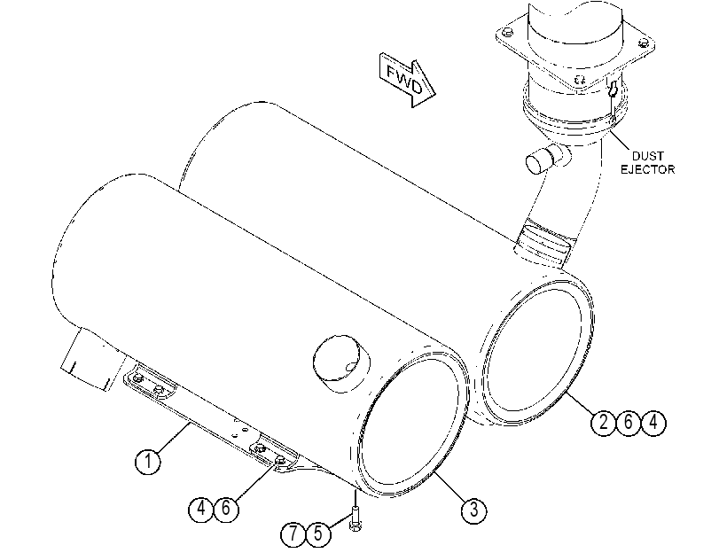 MUFFLER & MOUNTING GP 4505093 CAT