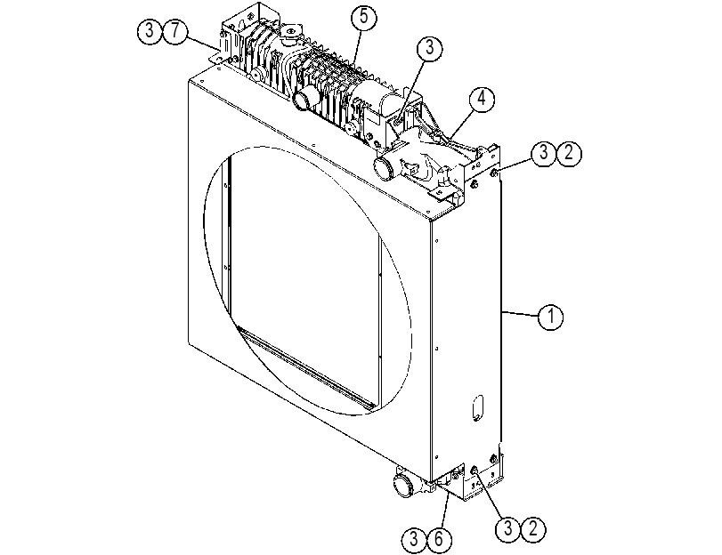 RADIATOR AS 4434568 CAT
