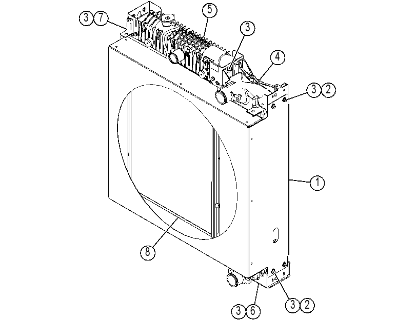 RADIATOR AS 4434569 CAT