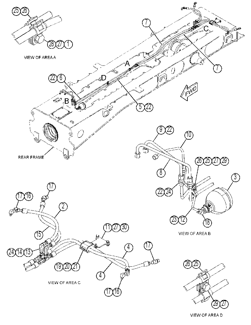 LINES GP-TAILGATE 3642921 CAT