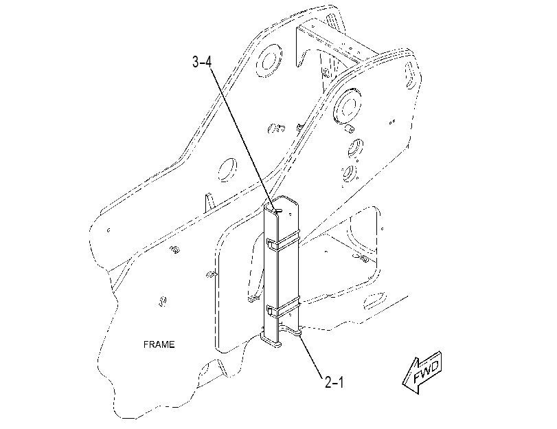 BRACKET GP-TRANSPORT 4190318 CAT