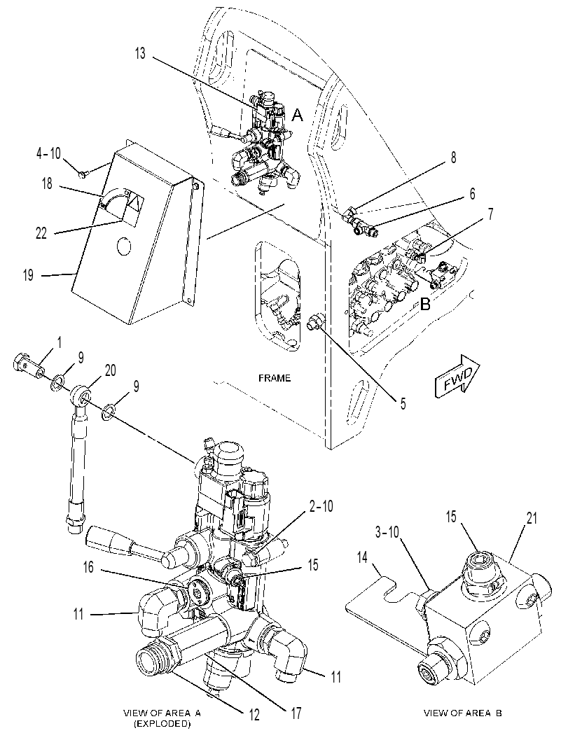 VALVE & MTG GP-BRAKE 4395261 CAT