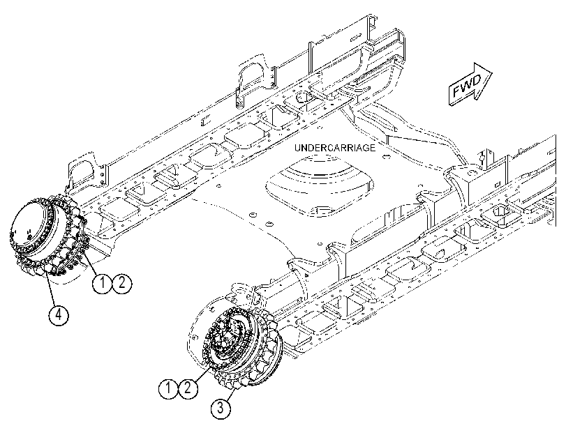 FINAL DRIVE & MOUNTING GP 3530573 CAT