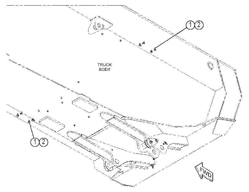 MOUNTING GP-TRUCK BODY 4553503 CAT