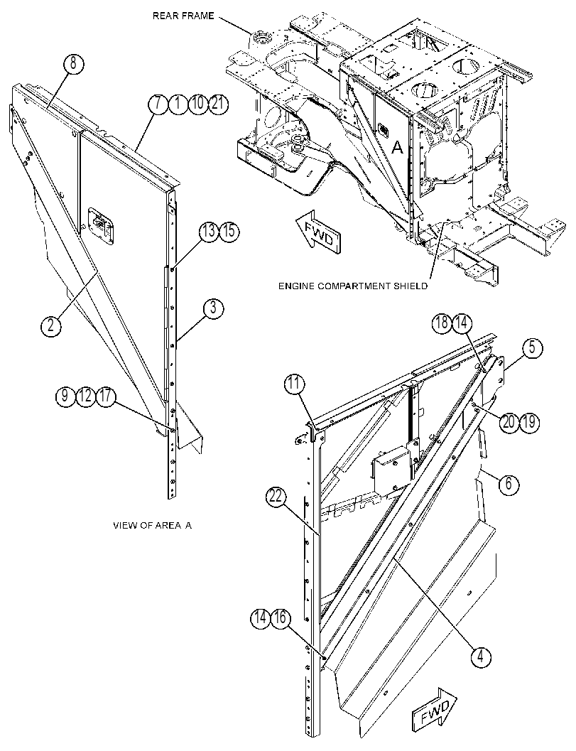 Панель боковая 3963401 CAT