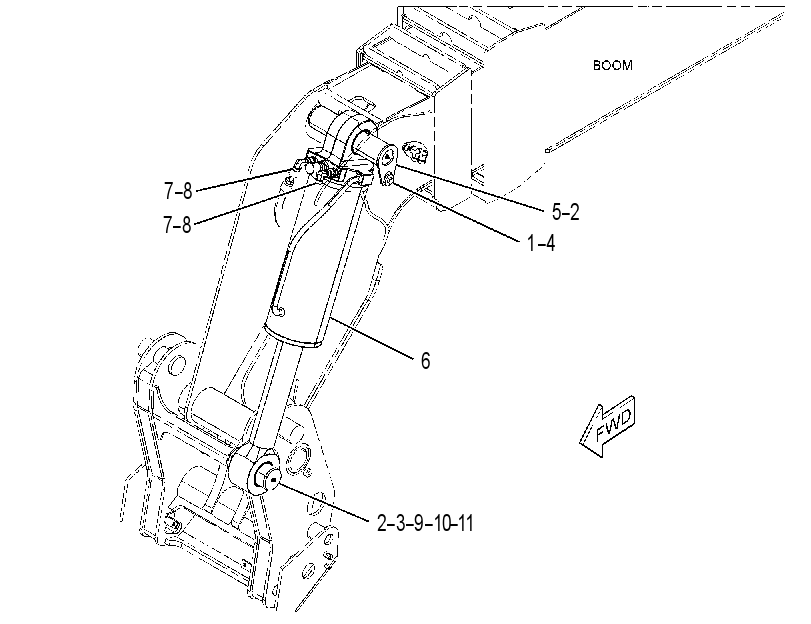 CYLINDER & MTG GP-TILT 4368024 CAT