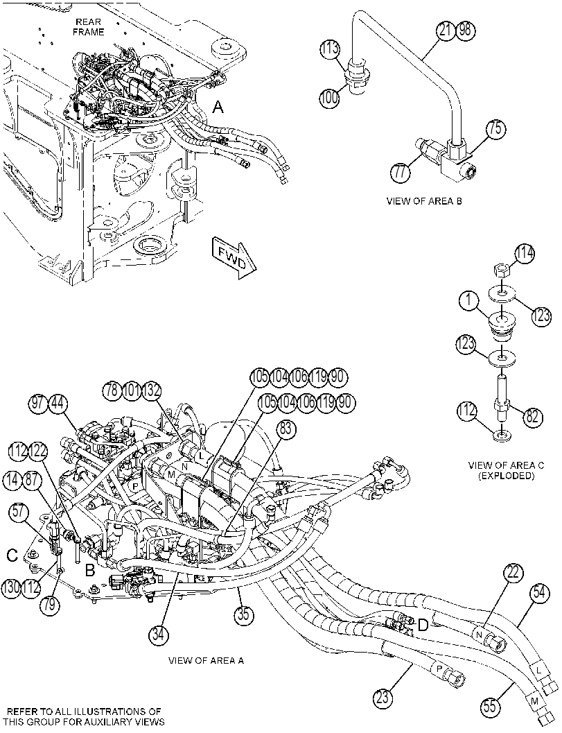 VALVE & LINES GP-HYD CONTROL 3862176 CAT