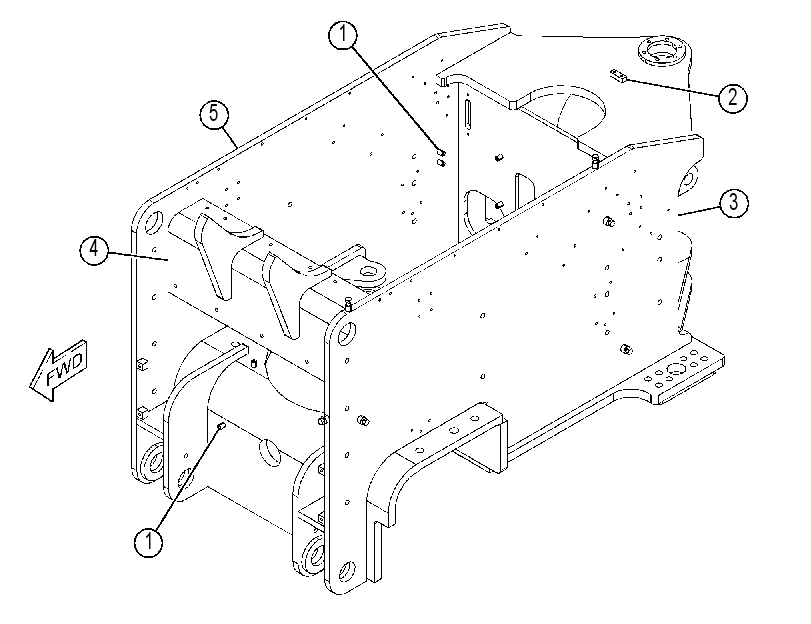 FRAME AS-LOADER 3988631 CAT