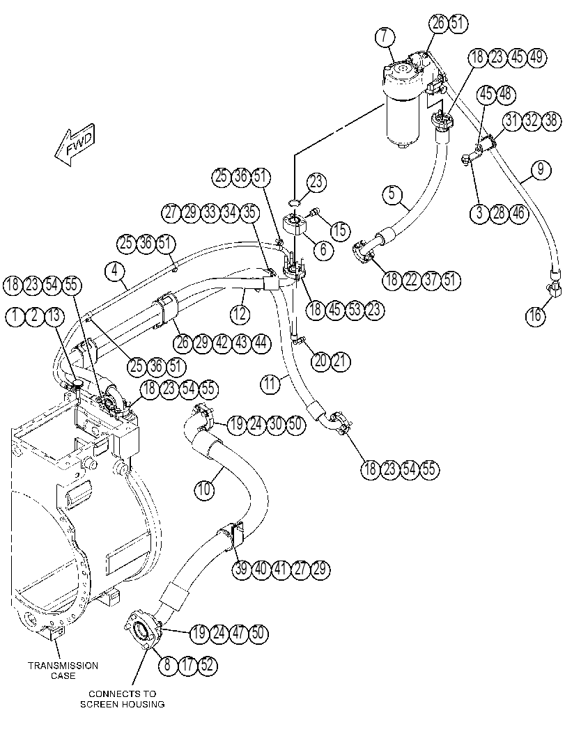 FILTER & LINES GP-TRANSMISSION 3800082 CAT