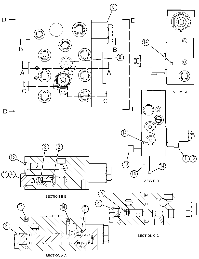 VALVE GP-MANIFOLD & RELIEF 3527080 CAT