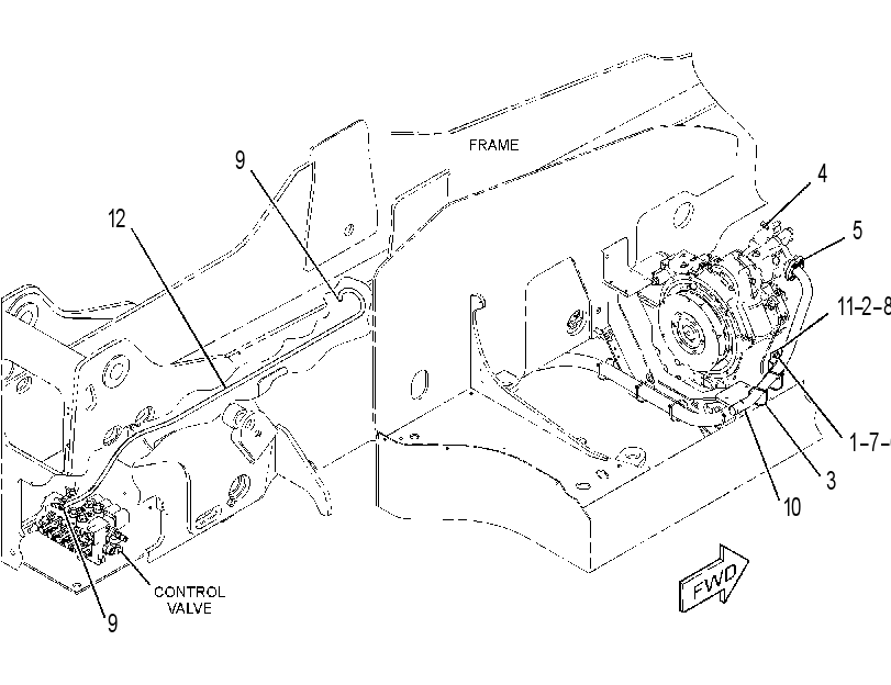 LINES GP-HYDRAULIC PUMP 4514428 CAT