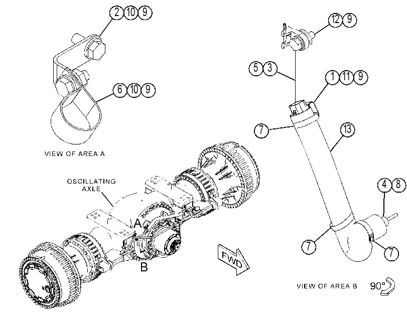 WIRING GP-AXLE TEMPERATURE 4185143 CAT