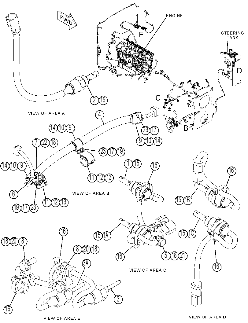 WIRING GP-SERVICE CENTER 3868282 CAT