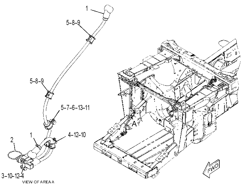 Проводка отсечки 4Z7053 CAT