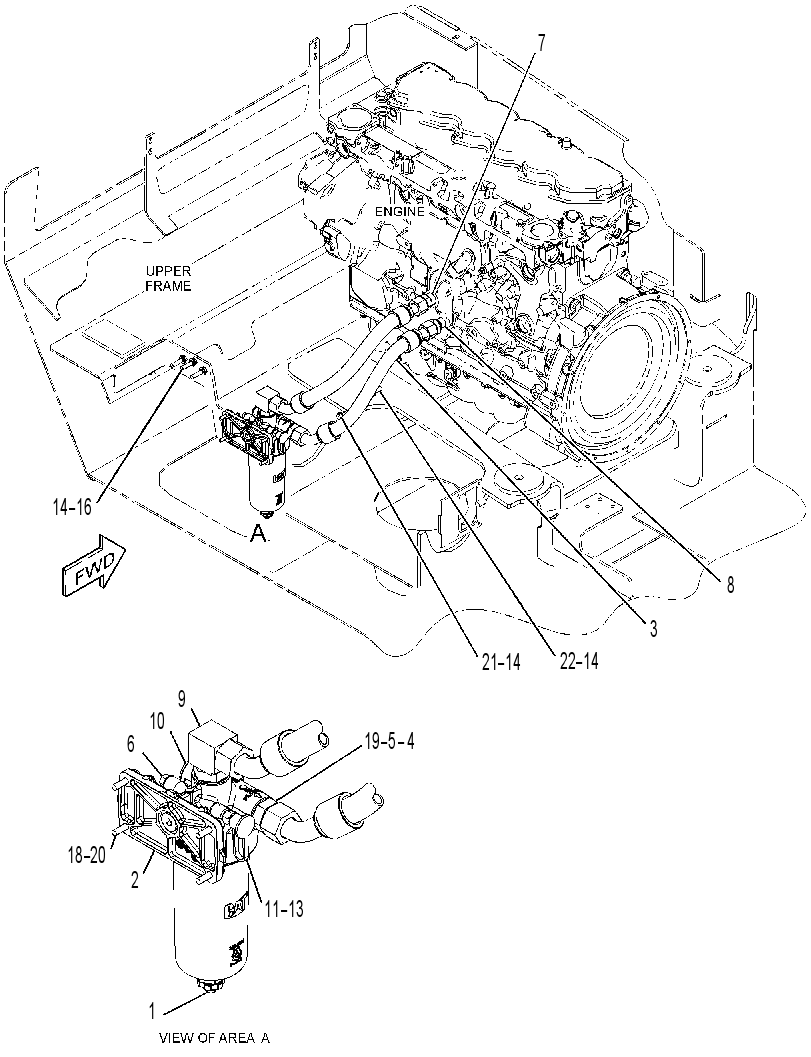 FILTER & MTG GP-ENGINE OIL 4482648 CAT