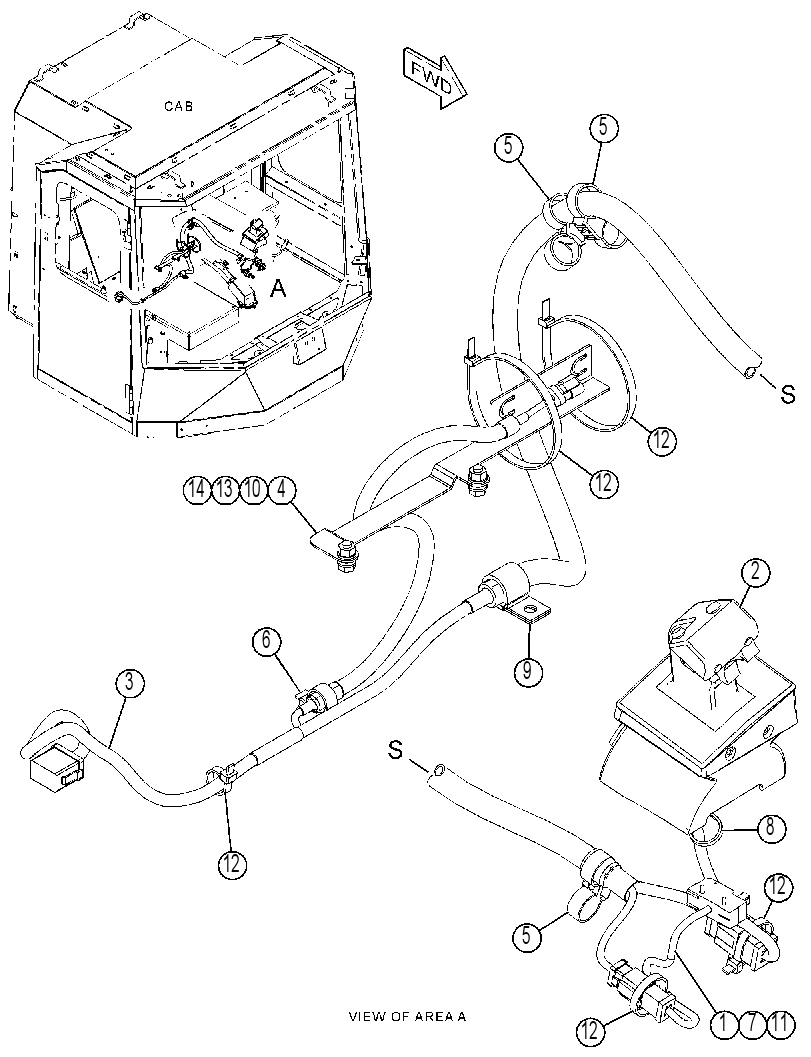 WIRING GP-STIC CONTROL 4478138 CAT