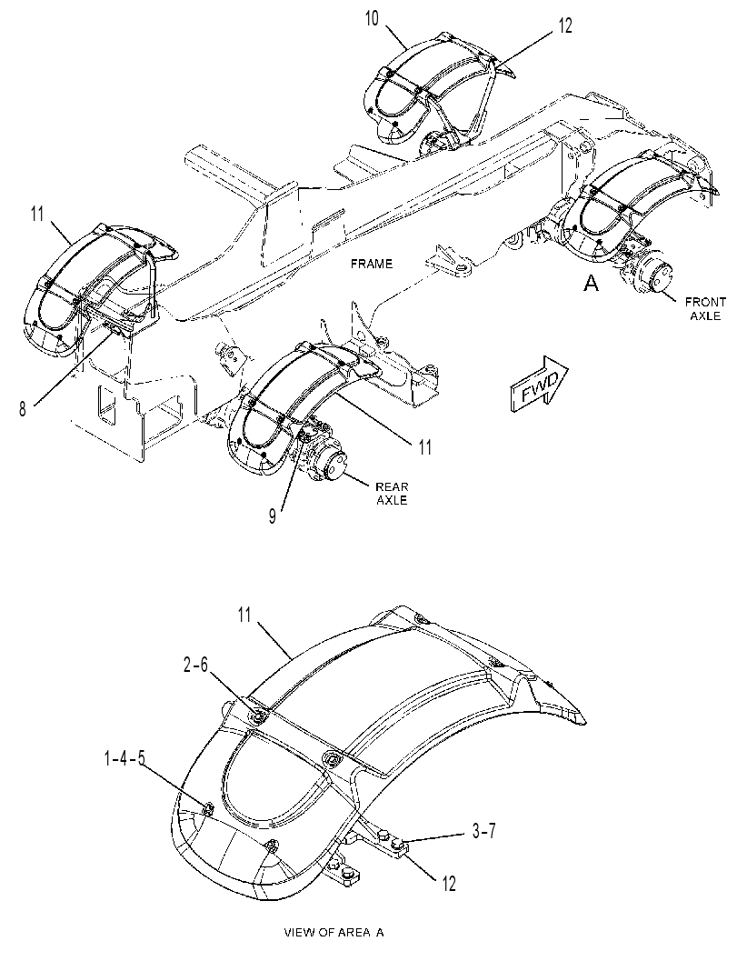 FENDER & MOUNTING GP 3631694 CAT