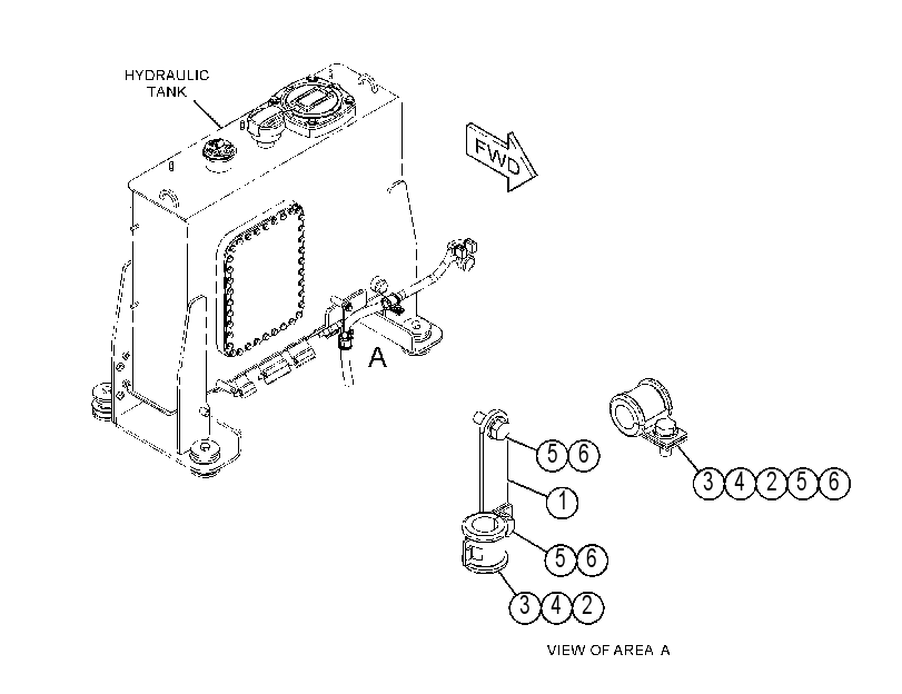 MOUNTING GP-HYDRAULIC LINES 4161365 CAT