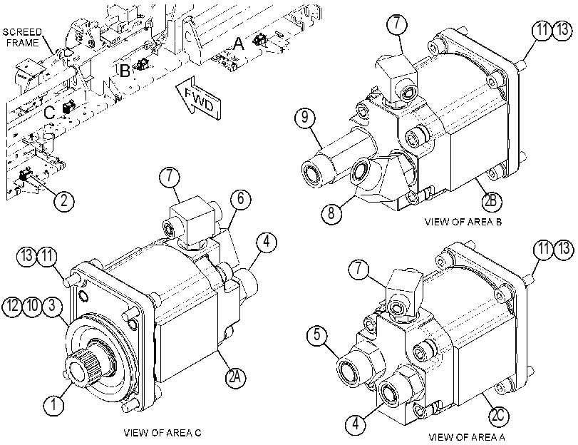 MOTOR & MTG GP-VIBRATORY 3904763 CAT