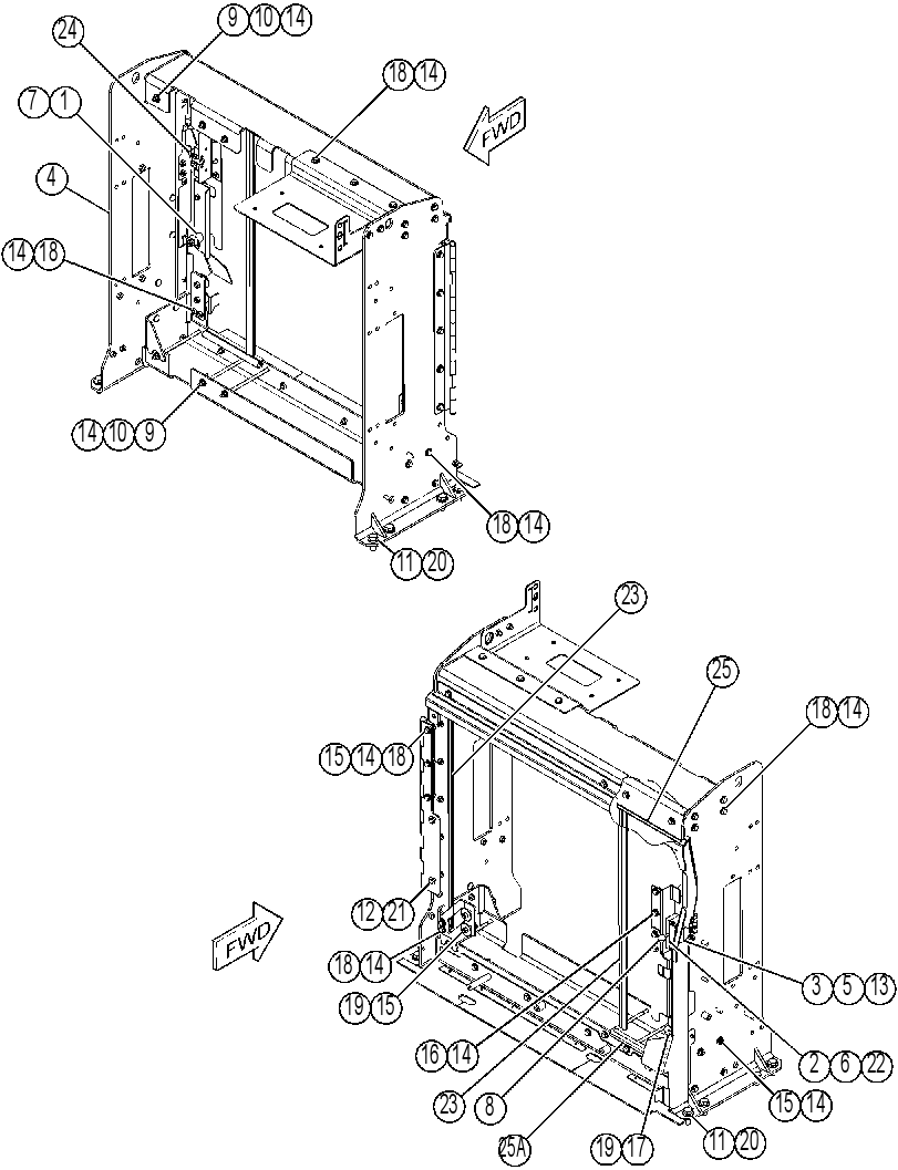 FRAME GP-RADIATOR 3649800 CAT