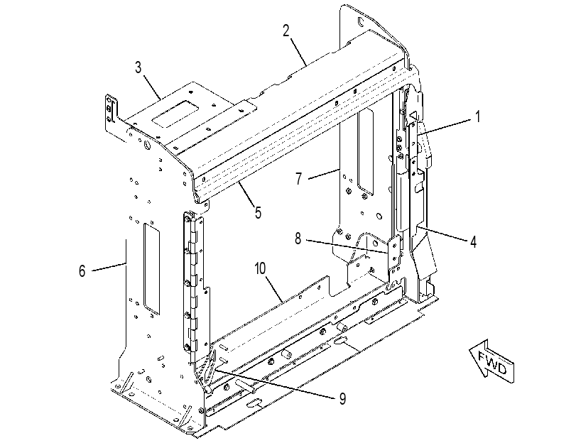 FRAME GP-RADIATOR 3649819 CAT