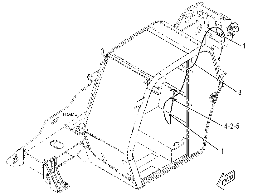 CABLE GP-HITCH RELEASE 3327592 CAT