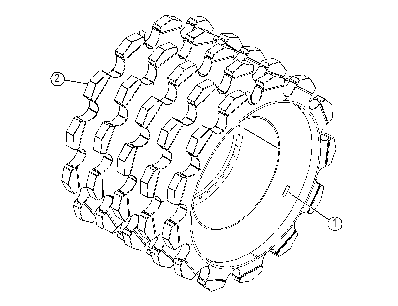 WHEEL AS-TAMPING FOOT 2927114 CAT