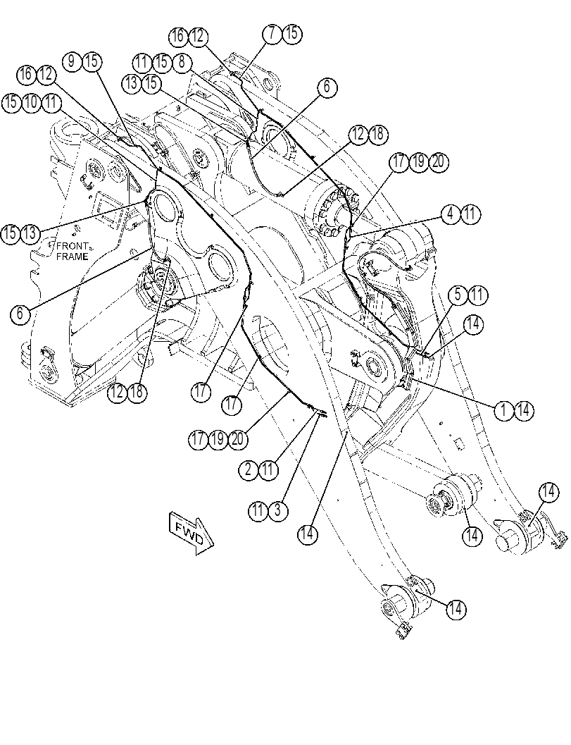 Трубопроводы смазки 3906306 CAT