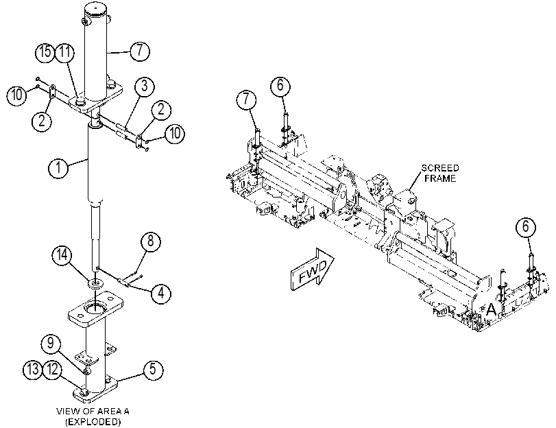 CYLINDER & MTG GP-HYDRAULIC 4355170 CAT