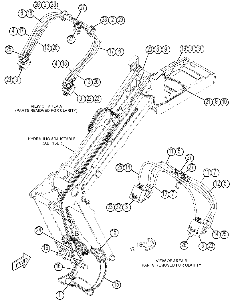 LINES GP-CAB RISER 3957501 CAT